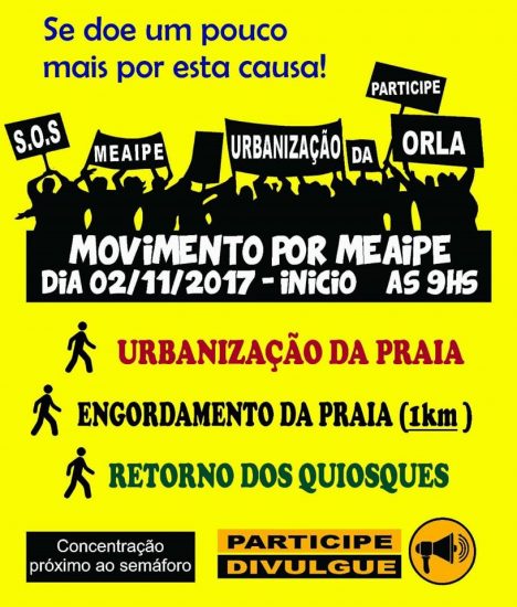 Moradores organizam mobilização em Meaípe durante o feriado (02) 2 meaípe