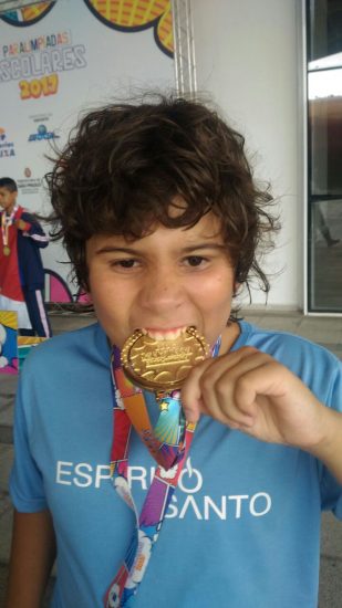 Breno - Atleta de Guarapari conquista três medalhas de ouro nas Paralimpíadas Escolares de São Paulo