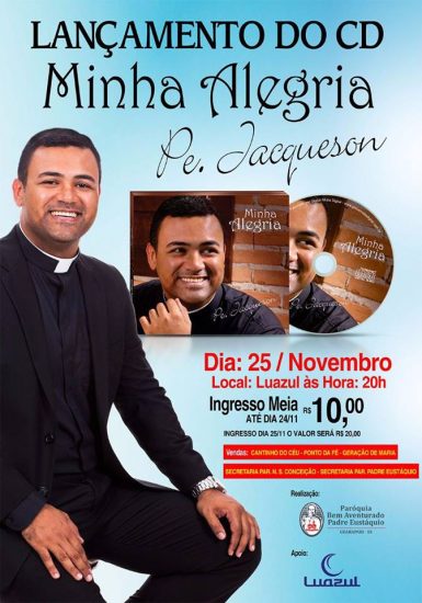 Padre de Guarapari lança CD para investir em obra de igreja 1 padre Jaquenson