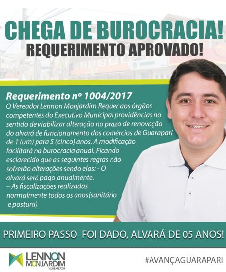 Vereador tem requerimento que facilita a rotina de comerciantes e contadores aprovado em Guarapari