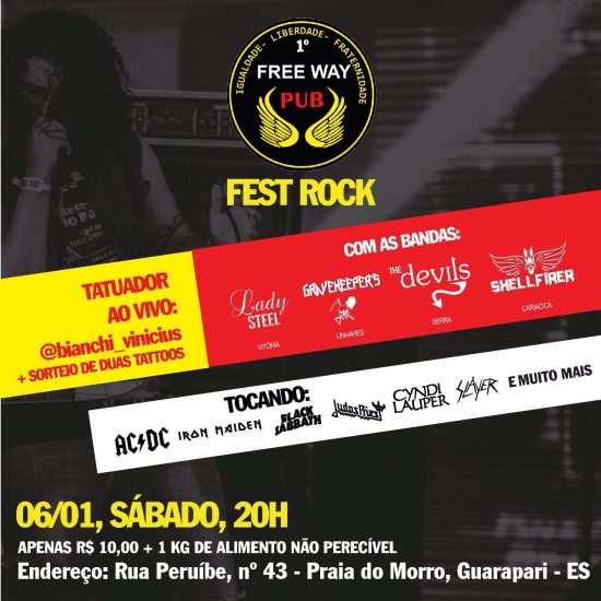 Rock solidário agita Guarapari nesse sábado (06)