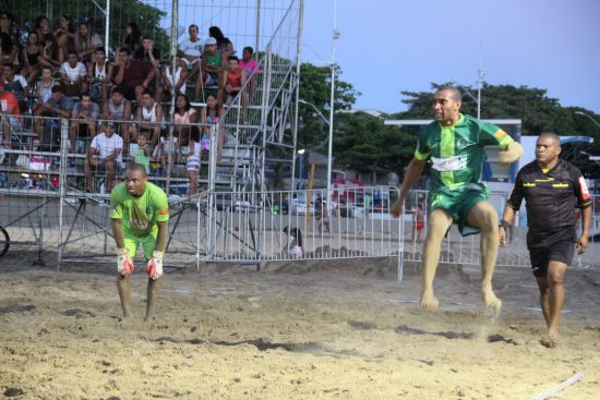 campeonato de futebol de areia - Sábado (17) de vôlei de praia e beach soccer em Anchieta