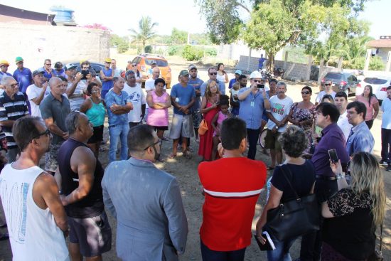 IMG 20180313 WA0046 - Cesan inicia obras em Santa Arinda, Guarapari