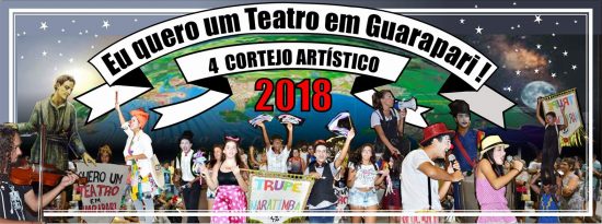 cortejo artístico - Evento chama a atenção para as carências culturais de Guarapari