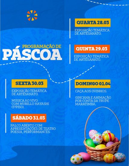 programacao de pascoa shopping guarapari
