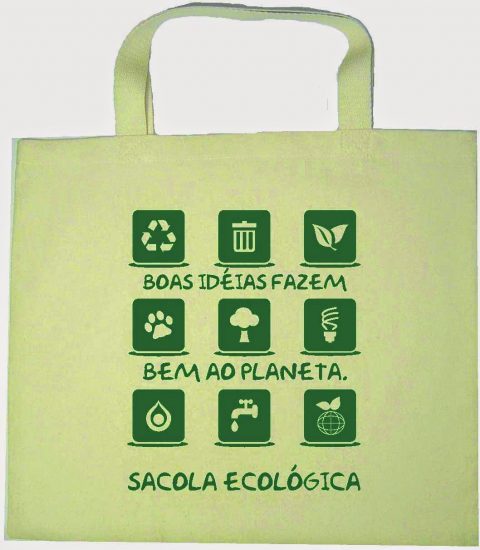sacolas - Guarapari mais verde! Sacola ecológica.