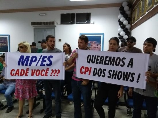 cpi1 - Vereador recorre à Justiça pela CPI dos Shows de Guarapari