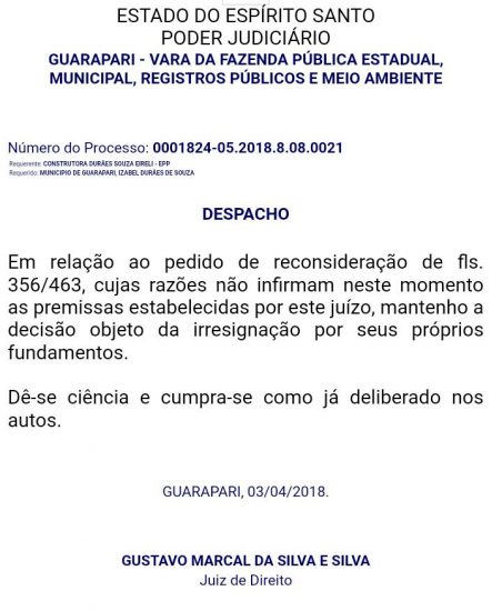 Juiz manteve decisão contra a nova licitação da Escola Costa e Silva em Guarapari