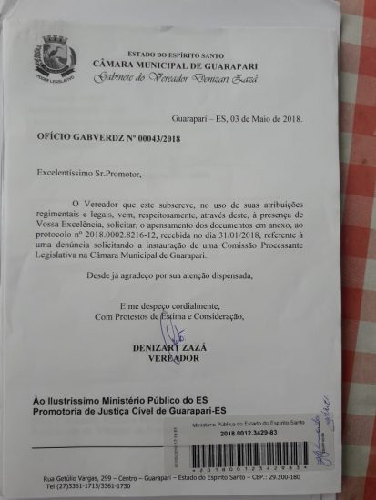 WhatsApp Image 2018 06 16 at 09.31.35 - Vereador recorre à Justiça pela CPI dos Shows de Guarapari