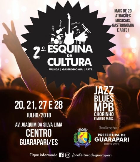 Inscrições para comercializar comidas e bebidas na 2ª Edição da Esquina da Cultura foram prorrogadas em Guarapari 1 esquina