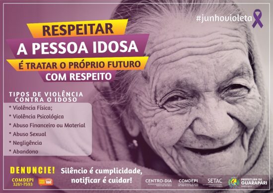 idosa - Ação de conscientização contra os maus tratos com os idosos será realizada em Guarapari