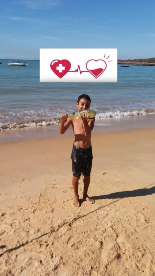 pedrodoaçao - Diagnosticado com aplasia da medula óssea, adolescente de Guarapari precisa de doação de sangue