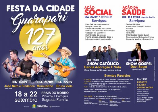 Guarapari realiza ação social junto aos festejos de aniversário da cidade 1 127anos