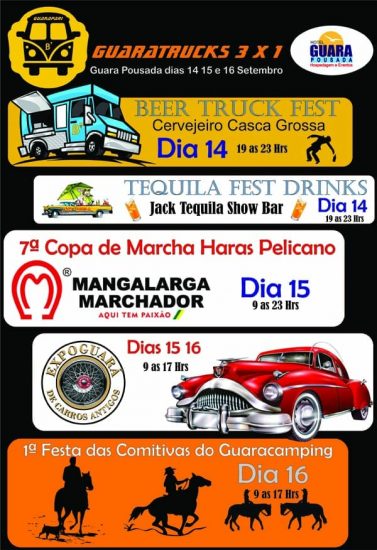 Guara 1 - Exposição de carros antigos e festival de cerveja estão entre os eventos deste final de semana em Guarapari