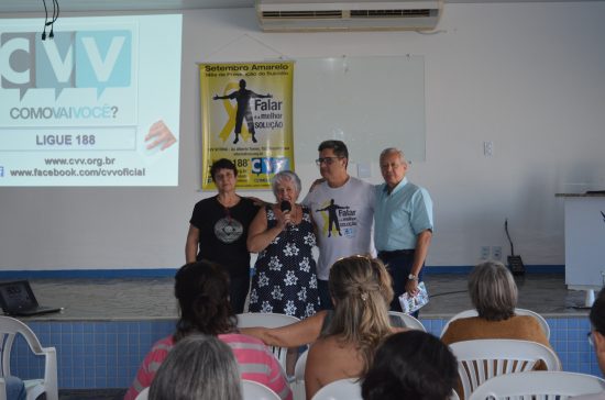 Marta Lúcia Regina Celi Tarcíso Almeida e José Gomes - Setembro Amarelo: Alerta sobre o suicídio traz palestra para Guarapari