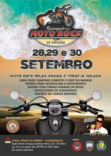 moto rock 1 - Rock'n Roll, motos e turistas, Moto Rock dita o final de semana em Guarapari