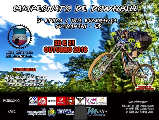 downhill - Guarapari receberá a 5ª etapa do Campeonato de Downhill