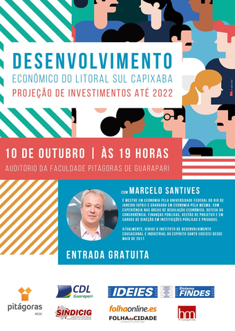 palestra pitagoras - Palestra em Guarapari aborda os avanços da economia no litoral sul do ES