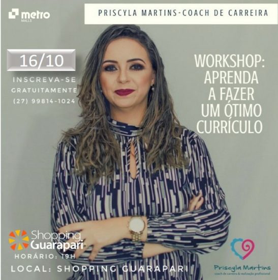Hoje: Curso dá dicas para elaboração de currículo em Guarapari 1 workshop dicas para elaborar currículo no shopping guarapari