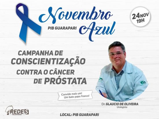 Novembro azul - Ação social promove combate ao câncer de próstata em Guarapari