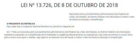 Entra em vigor lei que promove a extinção dos processos burocráticos 1 lei desburocratização