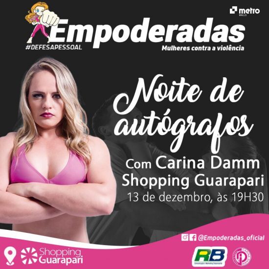 Carina Damm 3 - Lutadora de MMA ensina técnicas de defesa pessoal para mulheres em Guarapari