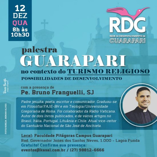 WhatsApp Image 2018 12 09 at 16.56.21 - Turismo religioso é tema de palestra em Guarapari