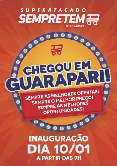 Rede Carone inaugura quinta-feira (10) o Superatacado SempreTem em Guarapari 1 CaroneIn