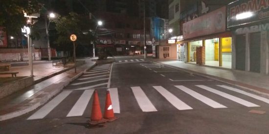 IMG 20190116 WA0009 - Faixas de pedestre são renovadas em ruas de Guarapari