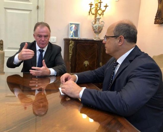 Em reunião com governador do Rio de Janeiro, Casagrande discute parceria com o estado 1 casagrande e rio