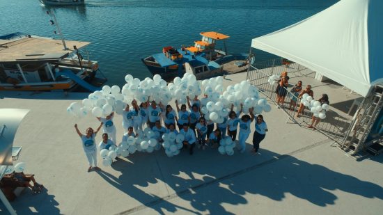 balões saúde na praça - Ação promove mais de 400 atendimentos às mulheres em Guarapari
