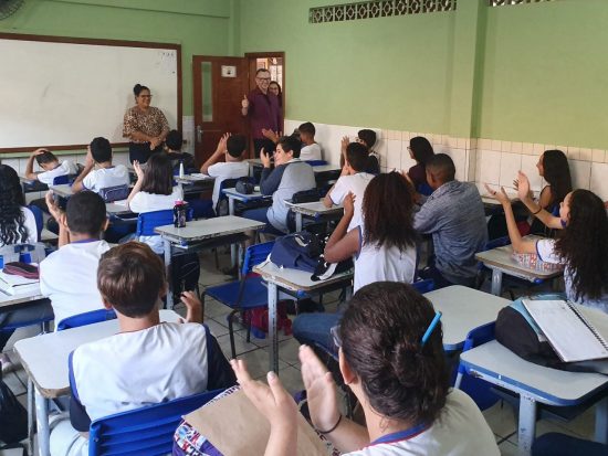 20190530 094813coplj - Após visitar escola de Guarapari, deputado estadual solicita melhorias ao Governo do ES