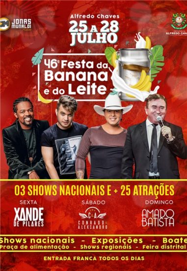 Alfredo Chaves divulga atrações da Festa da Banana e do Leite
