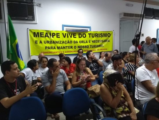 meaipeobras 1 - Manifestação de moradores de Meaípe na Câmara de Guarapari reivindicou a votação dos projetos de urbanização da orla do bairro