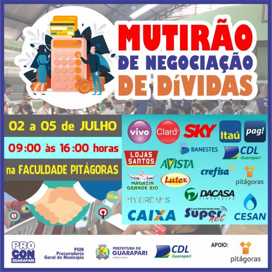 WhatsApp Image 2019 06 26 at 12.00.01 - Mutirão para negociação de dívidas em Guarapari já tem quase vinte empresas e bancos confirmados