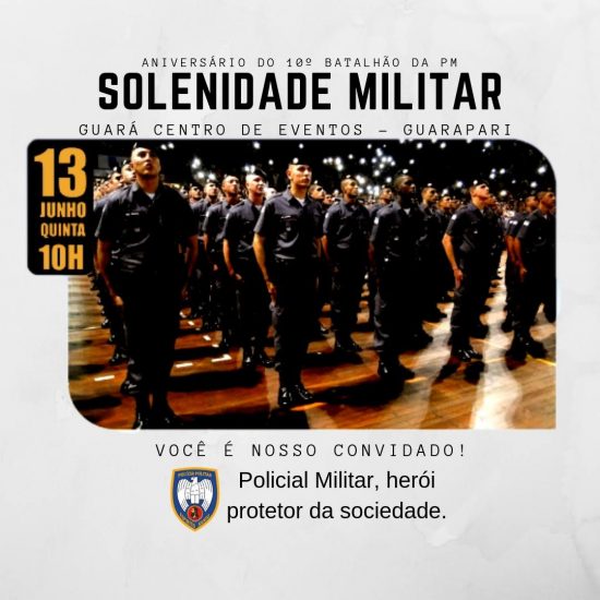aniversariobatalhao2 - Batalhão de Guarapari celebra 18 anos de serviços policiais prestados