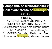 codeg - Processo seletivo para servidores da Codeg será aberto em Guarapari