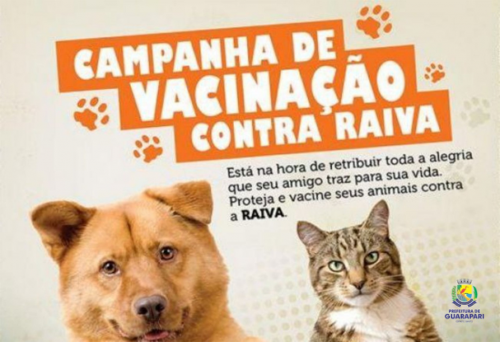 vacinação antirrábica - Campanha de vacinação antirrábica para cães e gatos acontece durante todo o mês na zona rural de Guarapari
