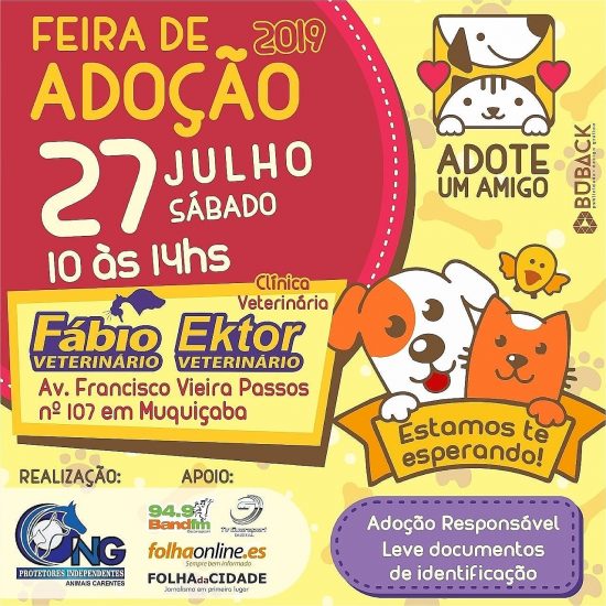 WhatsApp Image 2019 07 25 at 11.52.07 - Amanhã (27) acontece mais uma feira de adoção de cães e gatos em Guarapari