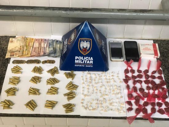 Cerco ao tráfico em Guarapari: PM apreende grande quantidade de drogas no fim de semana 1 pm fim de semana guarapari 1
