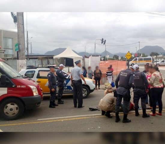 WhatsApp Image 2019 08 15 at 17.25.50 - Acidente derruba motociclista no Centro de Guarapari
