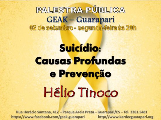 WhatsApp Image 2019 09 02 at 13.46.17 - Setembro Amarelo: Eventos discutem sobre o suicídio em Guarapari