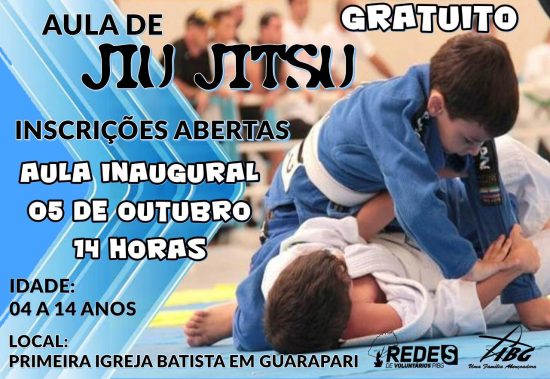 Projeto oferece aulas de Jiu-jitsu gratuitas para crianças e adolescentes de Guarapari