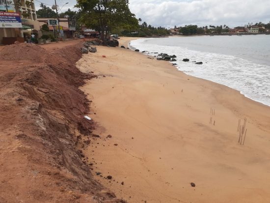 Moradores de Meaípe temem que muro não fique pronto antes do verão em Guarapari 3 orla de meaípe out19 1