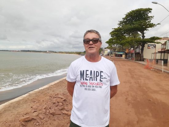 Moradores de Meaípe temem que muro não fique pronto antes do verão em Guarapari 2 orla de meaípe out19 4