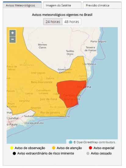 aviso meteorológico 19 nov