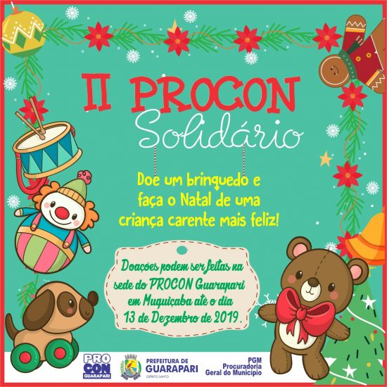 proconsolidario - Campanha Procon Solidário: 2ª edição é lançada em Guarapari
