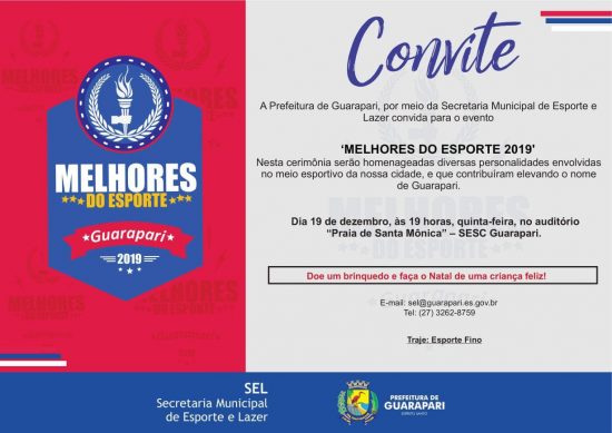 MelhoresdoEsporte - Prefeitura de Guarapari promove mais uma edição do Melhores do Esporte