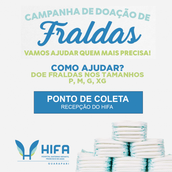 Hifa retoma campanha para doação de fraldas em Guarapari