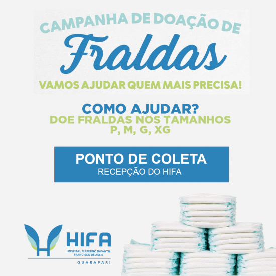 Hifa retoma campanha para doação de fraldas em Guarapari 1 HIFA GUARAPARI Campanha das Fraldas 1